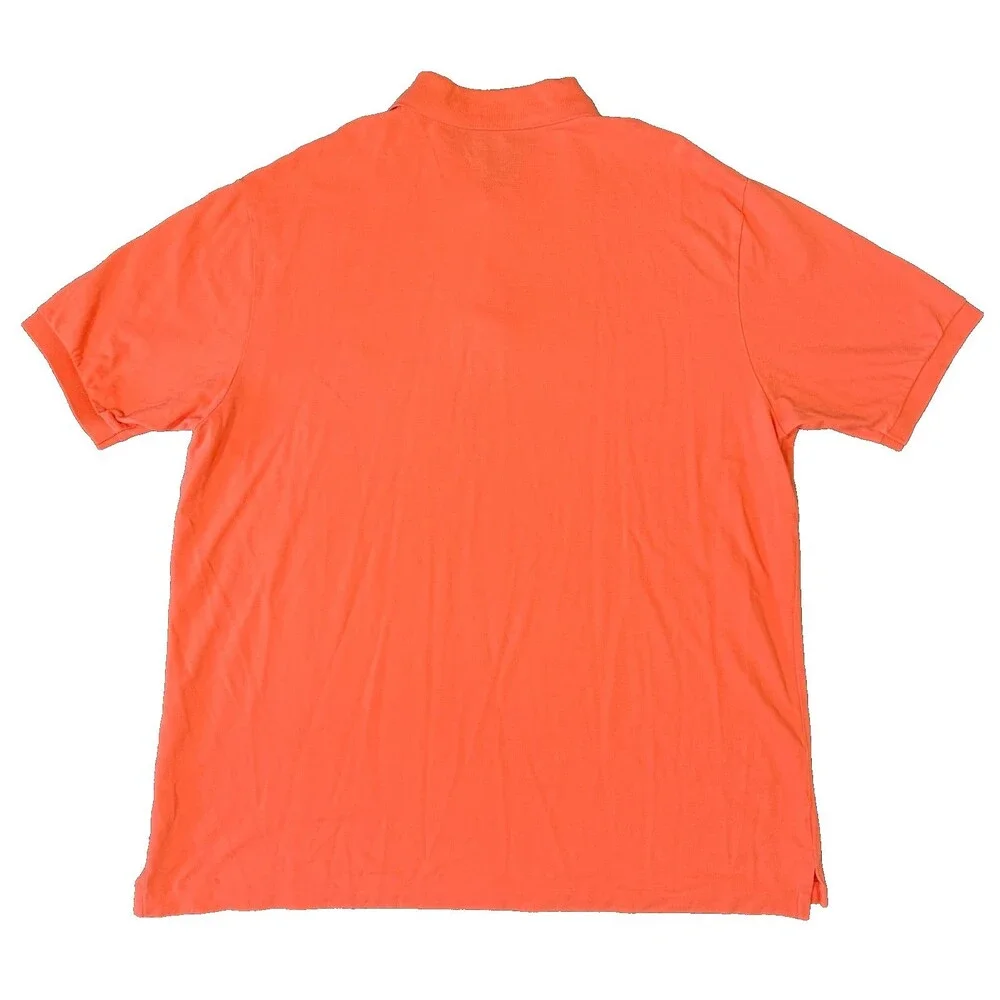 Polo Ralph Lauren Polo Shirt Mens 2XLT Tall Orange Short Sleeve Pony Logo